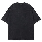 Naruto Rock Lee Streetwear T Shirt Vintage Washed Black