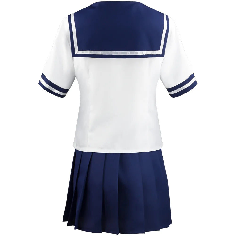 Juego Yandere simulador Cosplay disfraz Ayano Aishi uniforme Chan JK escuela mujer traje marinero traje camiseta + falda Cosplay regalo