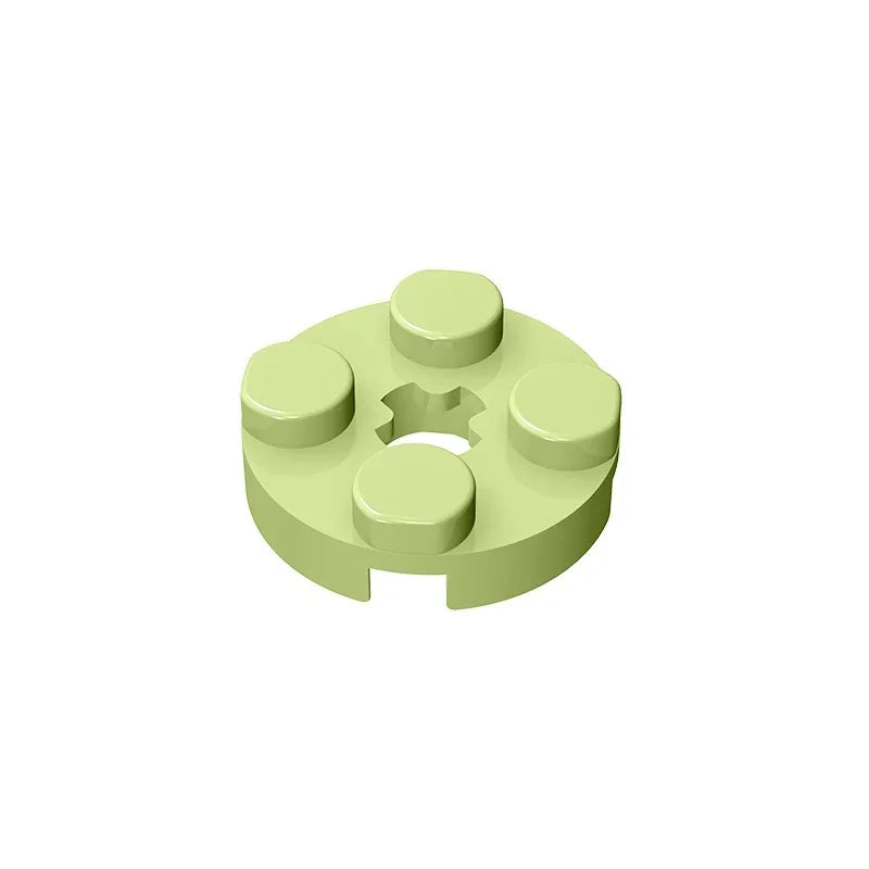 Gobricks GDS-609 PLATE 2X2 ROUND | Compatible Building Blocks for DIY Educational Models