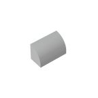 Gobricks GDS-M063 Curved Brick 1 x 2 x 1 No Studs | Compatible Building Block