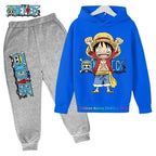 One Piece Hoodies Kids Fashion 2025 Luffy Pullover