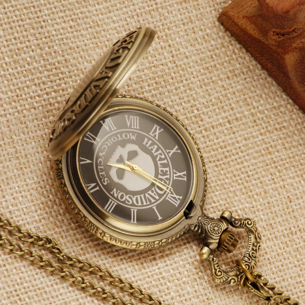 Retro Fashion Quartz Men's Pocket Watch Casual Punk Popular Unisex Pendant Fob Chain Watch CF1702