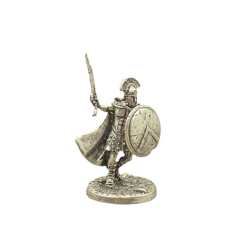 4.5cm Medieval Legion Wraith Soldiers Model Toy Figurines Miniatures Pure Copper Knight  Ornament Decoration Crafts