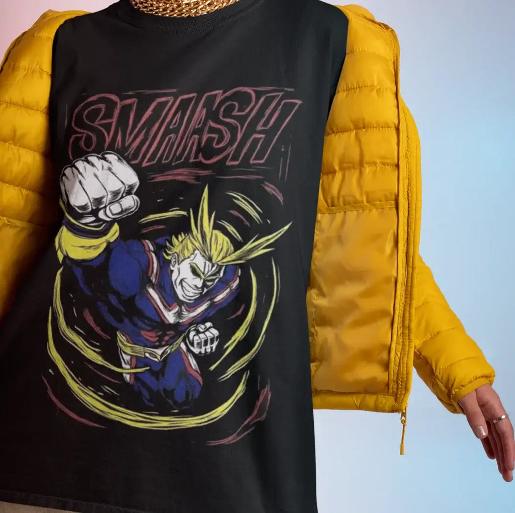 All Might Shirt: My Hero Academia Anime Graphic Tee