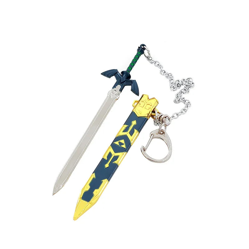 Game Zelda Link Master Sword Cosplay Keychain Unisex Openable Sword Pendant Keyrings Jewelry Accessories Key Chains Gifts