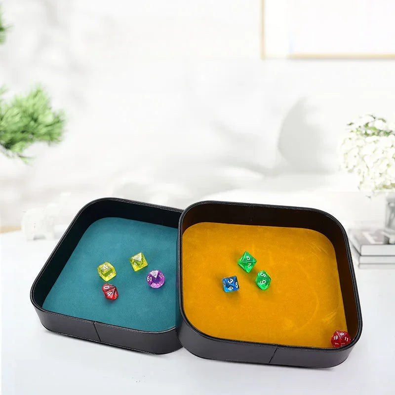 1pc Multi-color Dice Tray, Storage Box For Miscellaneous Items, Tabletop Game Dice Tray