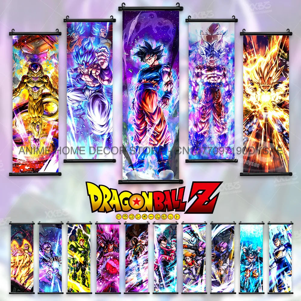 Dragon Ball Posters: Goku & Vegeta Anime Wall Scrolls