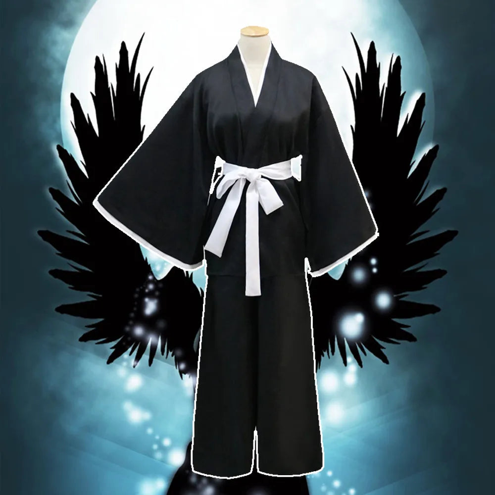 Costume de blanchiment Anime Kuchiki Rukia Cosplay Rukia Kuchiki, ensembles d'uniformes de perruques et de Kimono, vêtements Die Pa