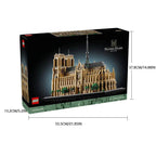 21061 LEGO Architecture Notre-Dame de Paris Replica, Architectural Model Kit, Collectible Building Set for Adults - United States