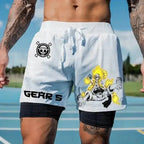 One Piece Running Shorts Straw Hat Gym Shorts