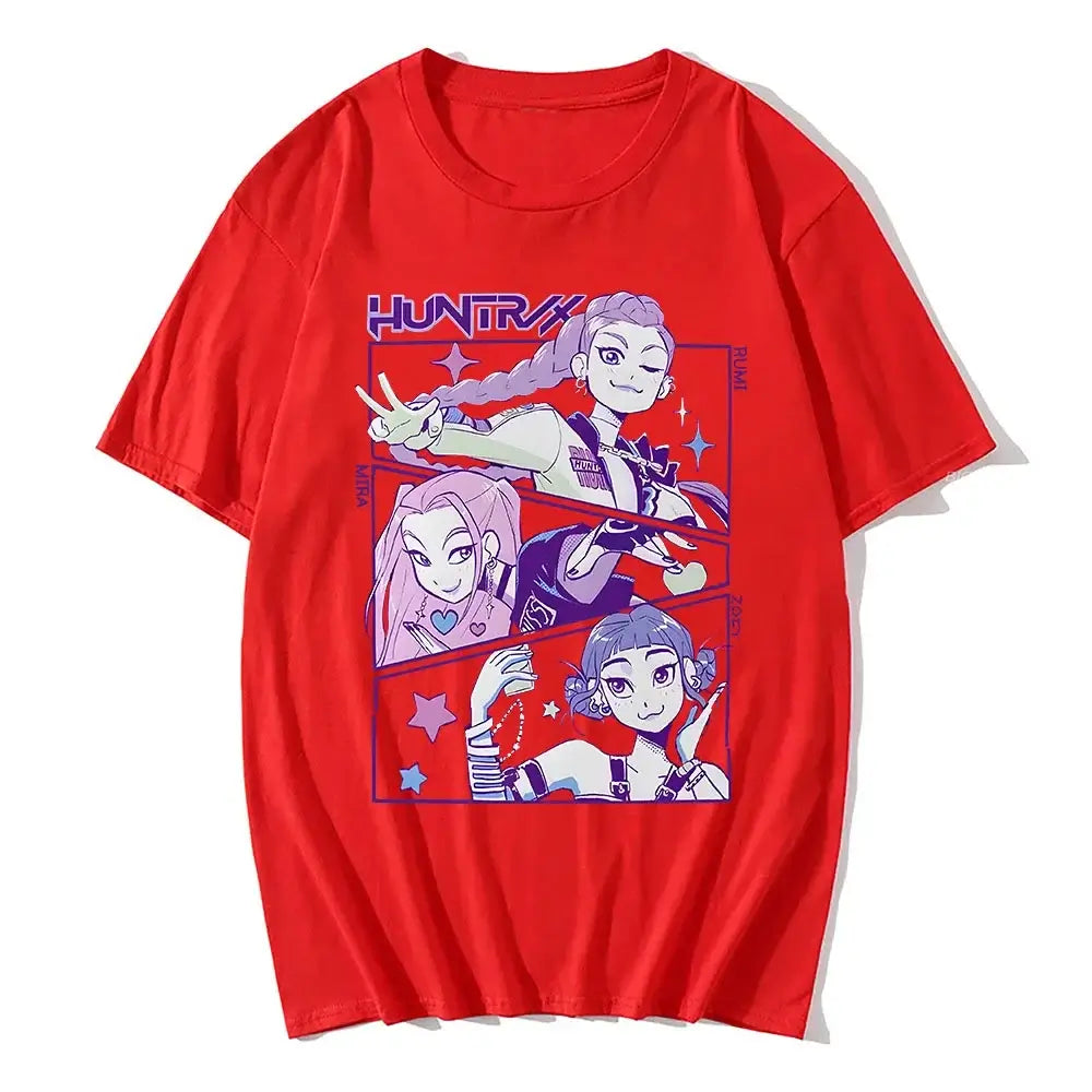 KPop Devil Hunter T-shirt Unisex 100% Cotton Summer Tee