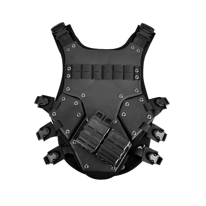 EVA TF3 Tactical Vest Hunting Military Vest Outdoor Body Armor Swat Combat Paintball Black Waistcoat with M4 Mag Pouches