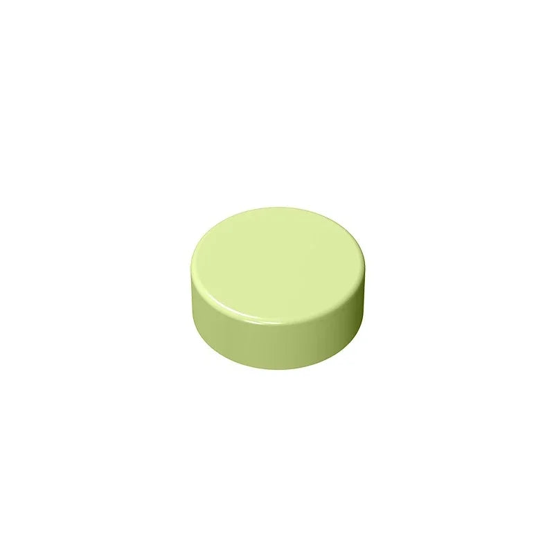Gobricks GDS-612 Flat Tile 1x1 Round | Compatible Building Block