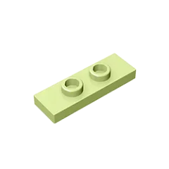 Gobricks GDS-1504 Plate, Modified 1 x 3 with 2 Studs (Double Jumper) | Compatible Building Block Piece