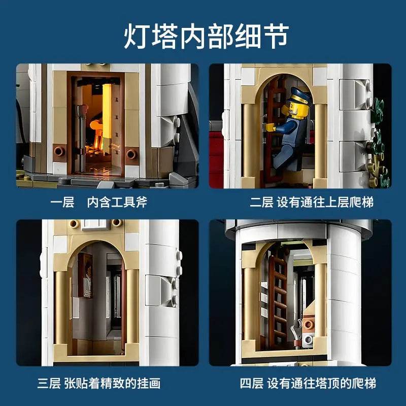 LEGO IDEAS 21335 electric lighthouse creative educational toys for men and women building block gifts - 
