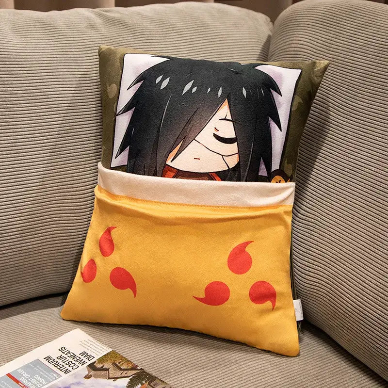 Naruto Anime Plush Pillow: Kakashi & Naruto