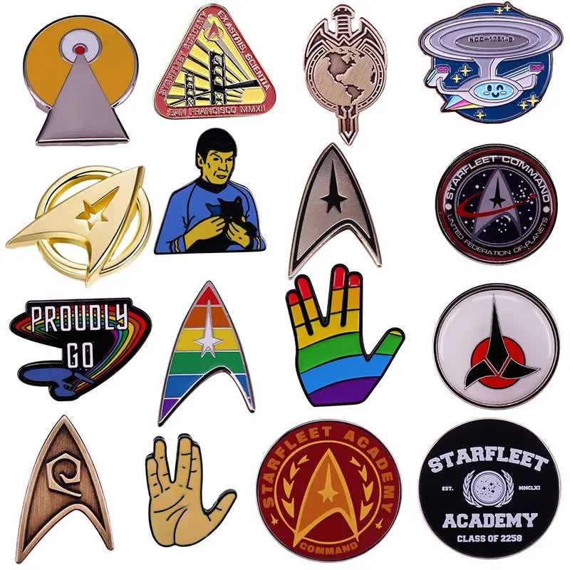 Épingles en émail st-star X Trek épinglettes pour sacs à dos Badges de mode Cool accessoires pour bijoux broches cadeaux