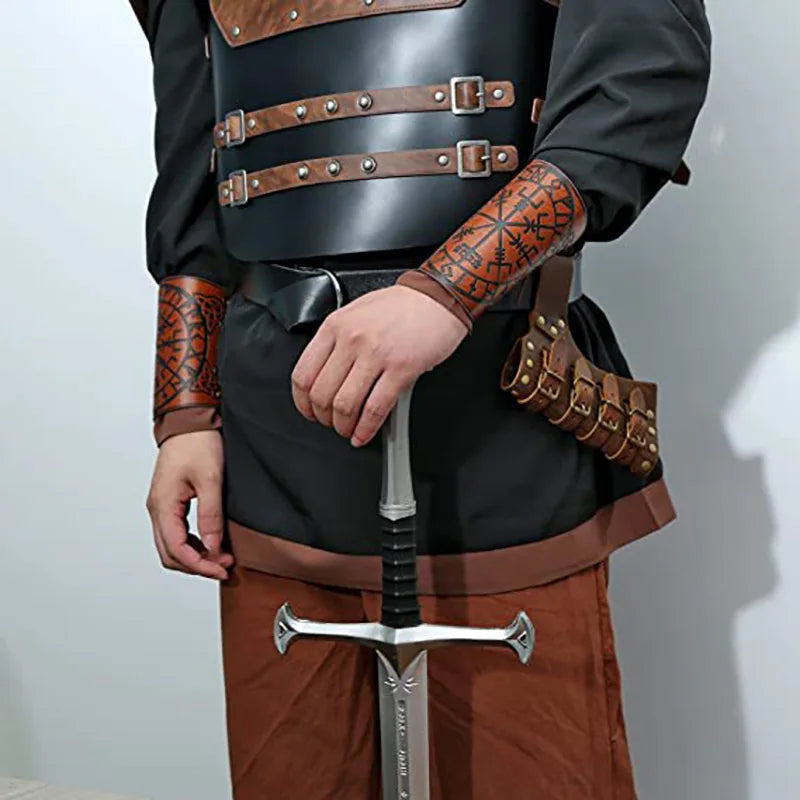 Porte-épée Viking médiéval, gaine grenouille en cuir PU, ceinture de taille, fourreau Renaissance Pirate chevalier, Costume de Cosplay, accessoire LARP