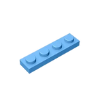 Gobricks GDS-504 Plate 1 x 4 | Compatible Building Block Pieces