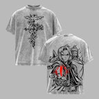 Edward Elric T-Shirt Fullmetal Alchemist Vintage Washed Tee