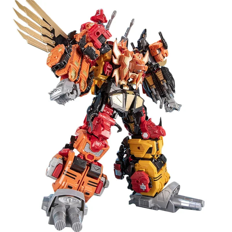 Jinbao 5 en 1 45cm transformación Figma Anime serie figura modelo Robot Predaking superhéroe muñecas Abs juguetes de plástico para niños