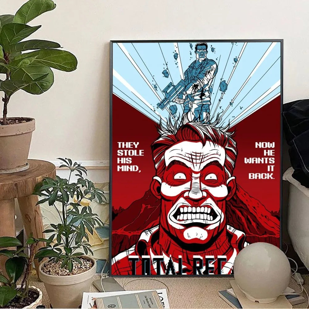 Total Recall (1990) Artwork Movie Poster Painting Wall Art Picture Canvas Prints Home Decoration Poster for Living Room No Frame