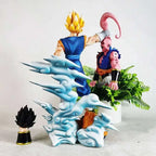 Super Saiyan Vegito Vs Majin Buu Anime Figure, Dragon Ball Z Action Figurines PVC Statue 31 CM