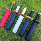 Tanjiro Katana Umbrella: Demon Slayer Long Handle UV Parasol