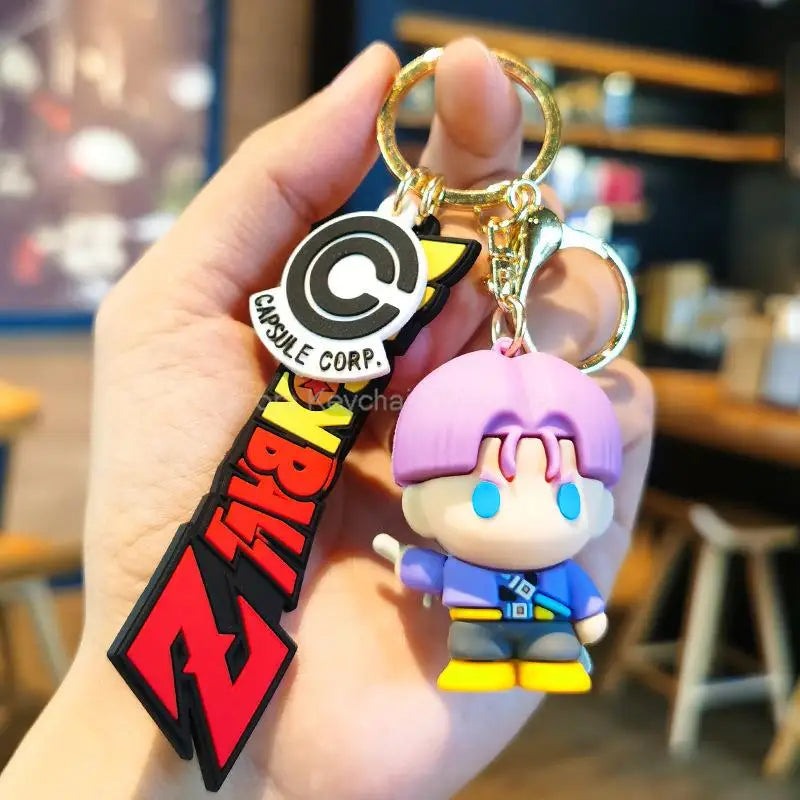 Dragon Ball Z Anime Keychain Super Saiyan Goku Master Roshi Buu Gohan Accessories Car Key Chains