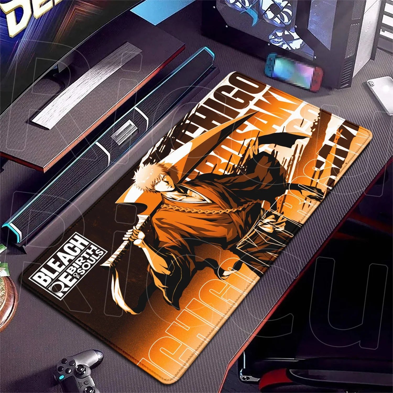 Gaming BLEACH Mouse Pad XXL Laptops Office Durable Desk Mat 900x400mm Kuchiki Rukia Gamer Cabinet Keyboard Carpet Speed Mousepad