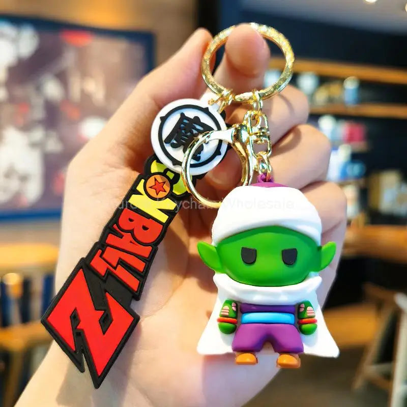 Dragon Ball Z Anime Keychain Super Saiyan Goku Master Roshi Buu Gohan Accessories Car Key Chains