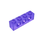 Gobricks GDS-625 Technical Brick 1x4 3-Hole | Compatible with Lego 3701
