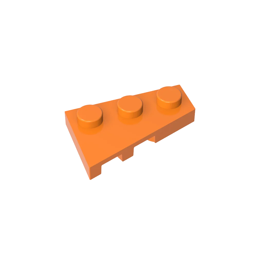 Gobricks GDS-547 Wedge Plate 3 x 2 Right | Compatible Building Block for DIY Creations