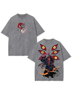 Demon Slayer Kokushibo Graphic T-shirt Harajuku Vintage