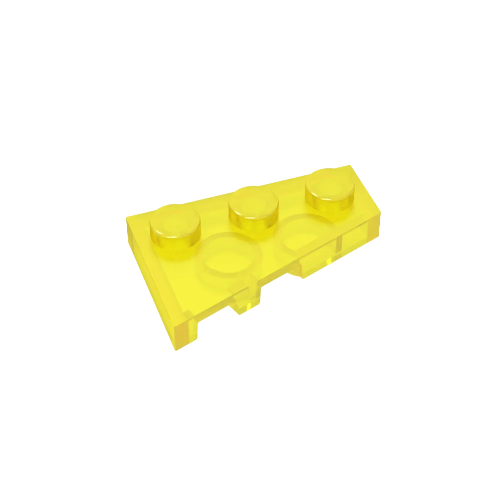 Gobricks GDS-547 Wedge Plate 3 x 2 Right | Compatible Building Block for DIY Creations