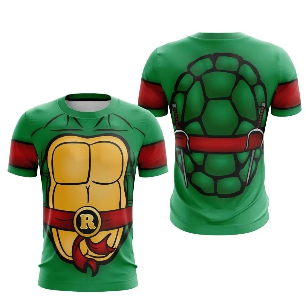Bandai Ninja Turtles Classic Anime Cosplay Costume Full Print Adult