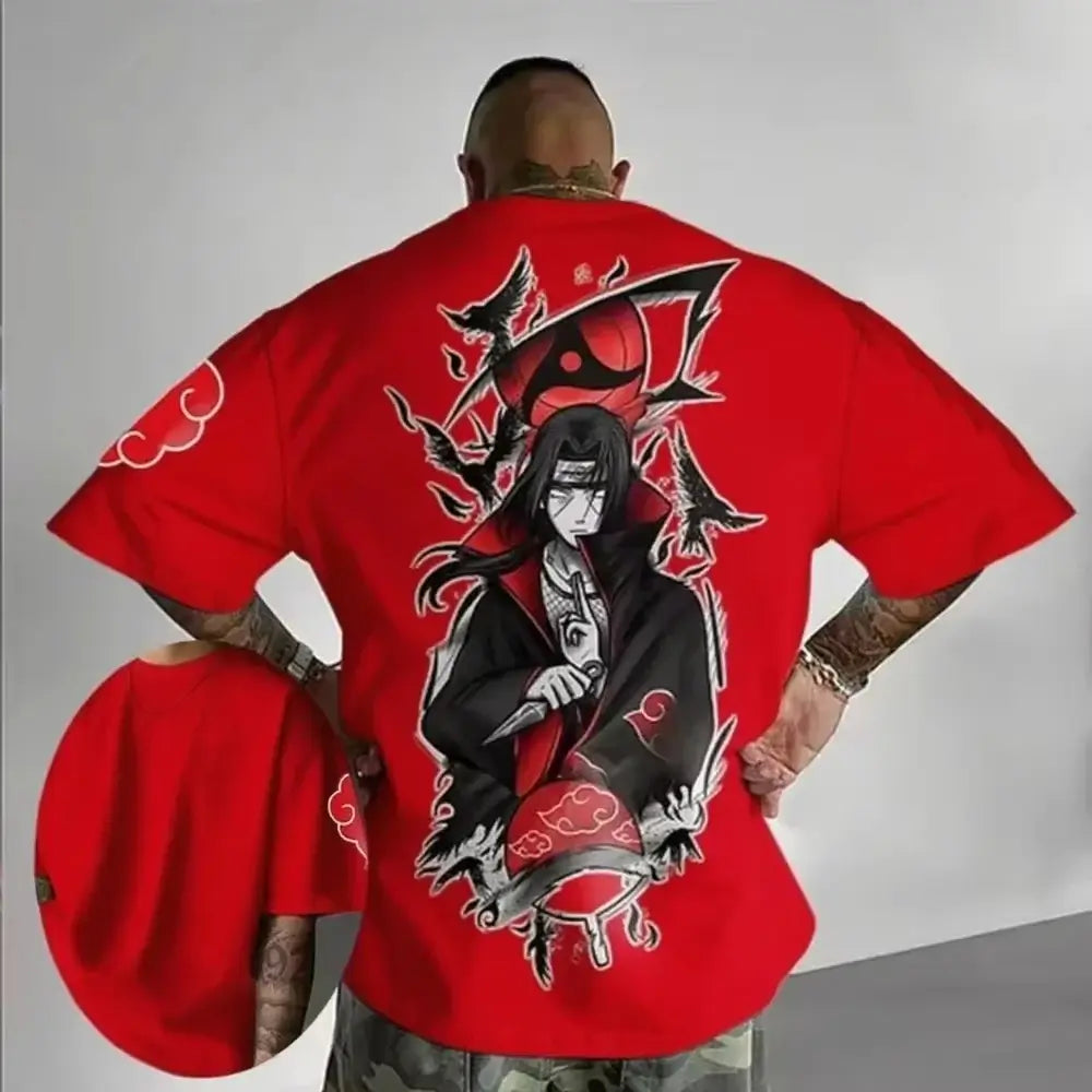 Uchiha Itachi Oversized T-shirt: MINISO Cotton Sporty Top
