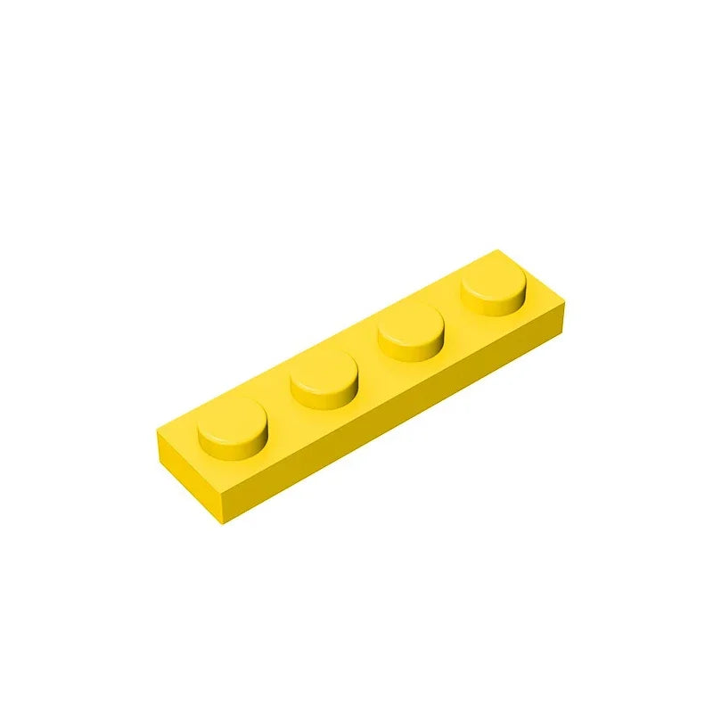 Gobricks GDS-504 Plate 1 x 4 | Compatible Building Block Pieces