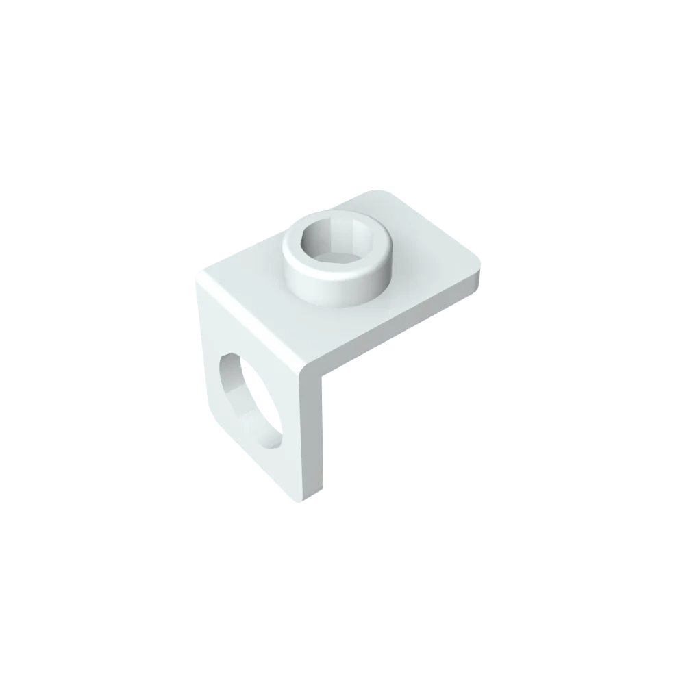 Gobricks GDS-1165 Minifig Neck Bracket with Back Stud | Thin Back Wall Building Block