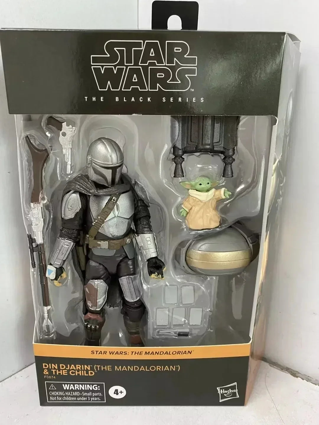 Hot Toys Hasbro Star Wars The Black Series - Din Djarin The Mandalorian and Baby Yoda Articulated Action Figures Model Toys Gift