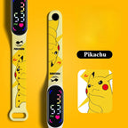 Pokemon Strap LED Electronic Watch New Cute Pikachu Gengar Waterproof Bracelet Fashion Boy Girl Digital Watches Birthday Gift