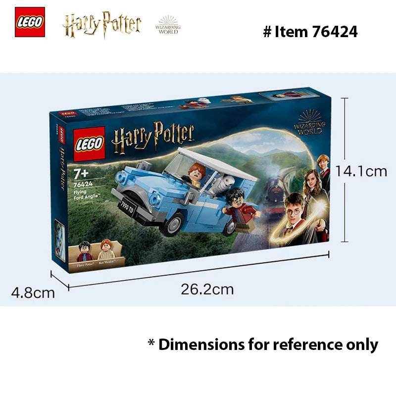 LEGO 76424 Harry Potter Flying Ford Anglia, Buildable Car Toy with 2 Minifigures Harry Potter Car, Gift Boys and Girls Ages 7 - 76424