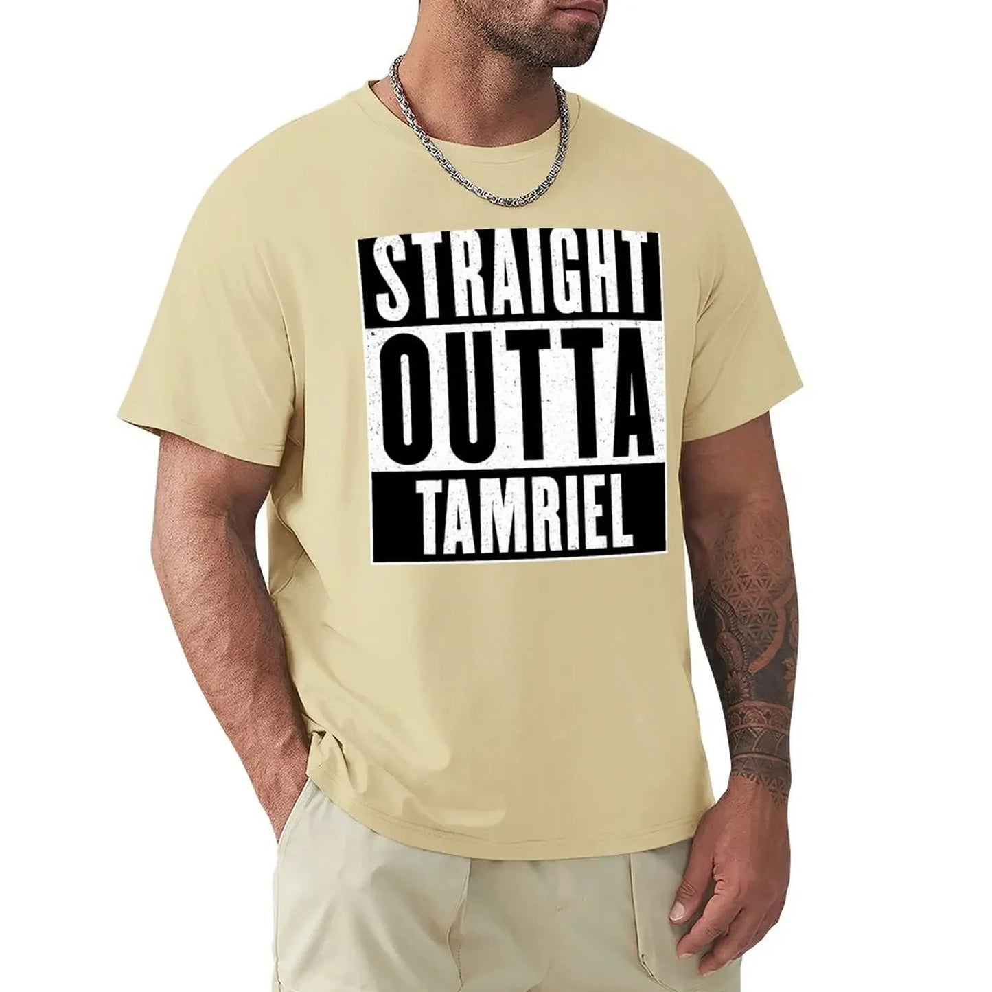 Straight Outta Tamriel T-Shirt cute tops sweat mens t shirt