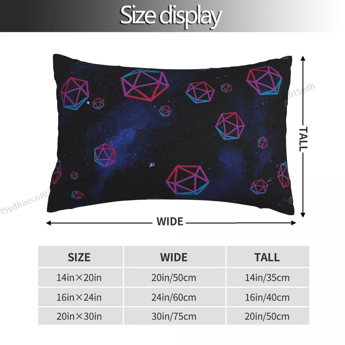 Dice In Space Hug Pillowcase DnD Game Backpack Cojines Bedroom Printed Chair Pillow Covers Decorative