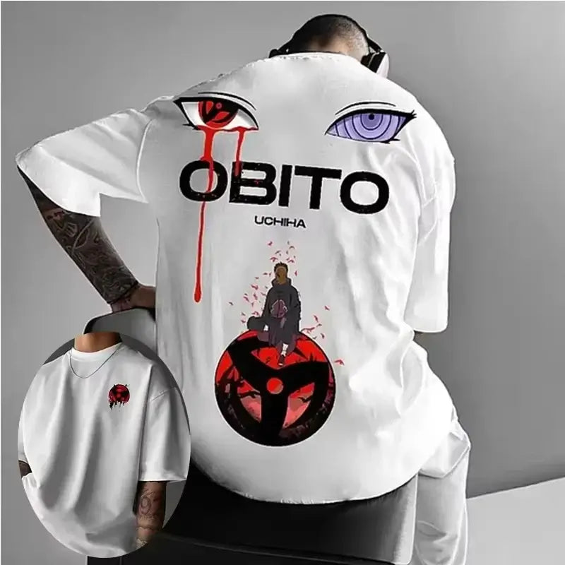 Obito Uchiha T-shirt: Naruto Anime Parent-Child Cotton Tee