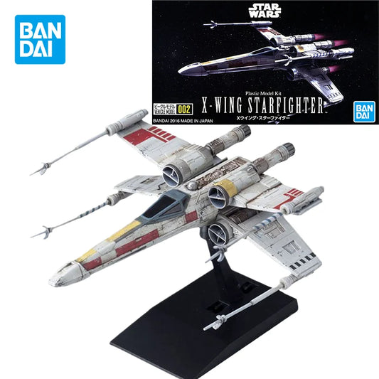 Bandai Genuine STAR WARS Anime X-WING STARFIGHTER Action Figures Miniature Collectible Model Ornaments Toys Gifts for Kids