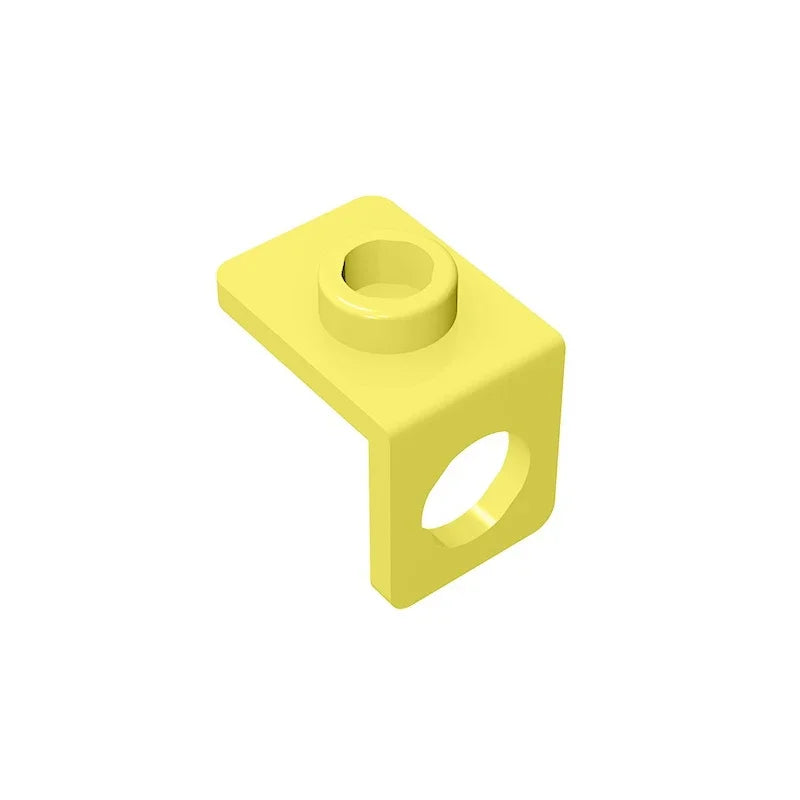 Gobricks GDS-1165 Minifig Neck Bracket with Back Stud | Thin Back Wall Building Block
