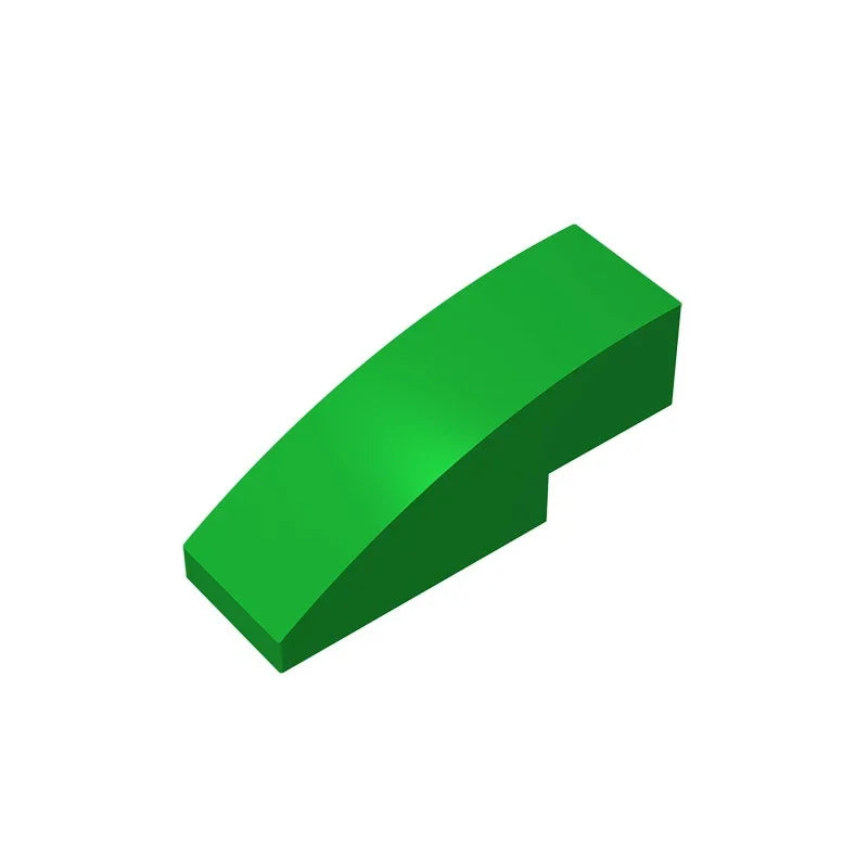 Gobricks GDS-657 Slope, Curved 3 x 1 | Compatible Building Block for Creative Construction