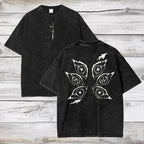 Demon Slayer Kokushibo T-shirt Vintage Washed Cotton Tee