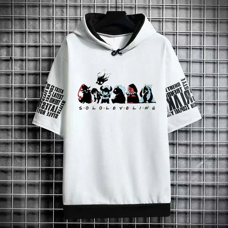 Solo Leveling Anime Graphic T-Shirt Korean Fashion Men